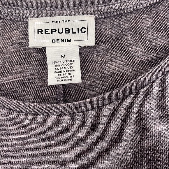 For The Republic Sweater Ruffle Sleeves Women’s Medium - Picture 2 of 6